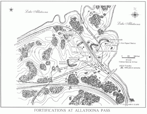 Map of Allatoona